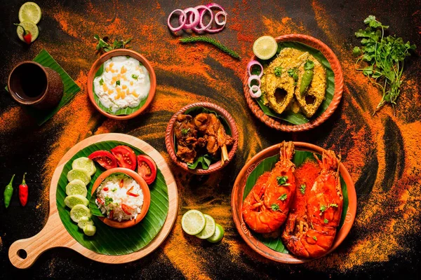 Fischgerichte Sind Bengalische Delikatesse — Stockfoto