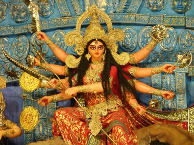 Kolkata durga puja festivalinin durga idolü