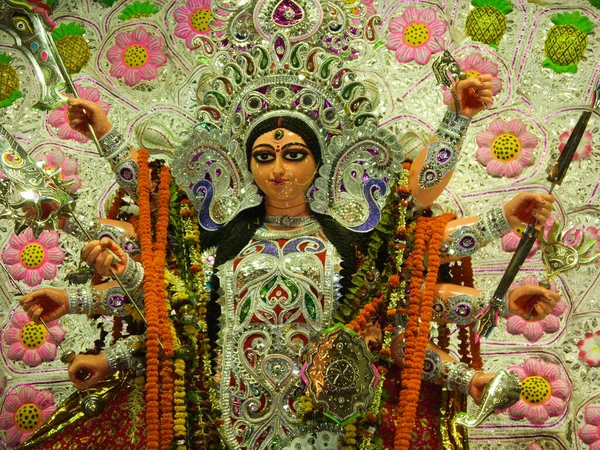 Durga Idol Des Kolkata Durga Puja Festivals — Stockfoto