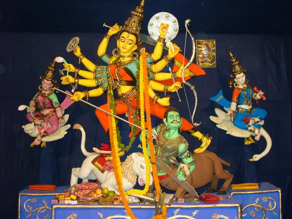 Durga Idol Festivalu Kolkata Durga Puja — Stock fotografie