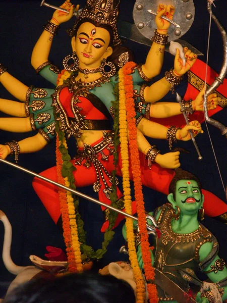 Durga Idol Festivalu Kolkata Durga Puja — Stock fotografie