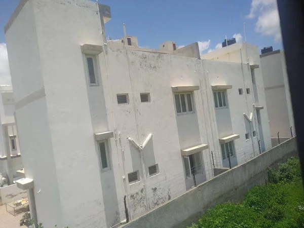 Mycket Bra Utsikt Över Lägenheten Byn Indien — Stockfoto