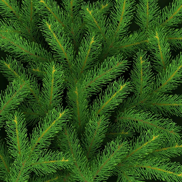 Fond Noël Avec Des Branches Réalistes Arbre Noël Fête Toile — Image vectorielle