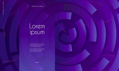 3D ultraviyole duvar kağıdı ile soyut geometrik şekiller Trendy arka plan bulanık. Posterler afiş broşür sunumu için yaratıcı tasarım web vb vektör Eps10 kapakları