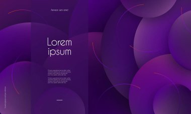 Ultraviyole duvar kağıdı ile soyut geometrik şekiller 3d Trendy arka plan bulanık. Posterler afiş broşür sunumu için yaratıcı tasarım web vb vektör Eps10 kapakları