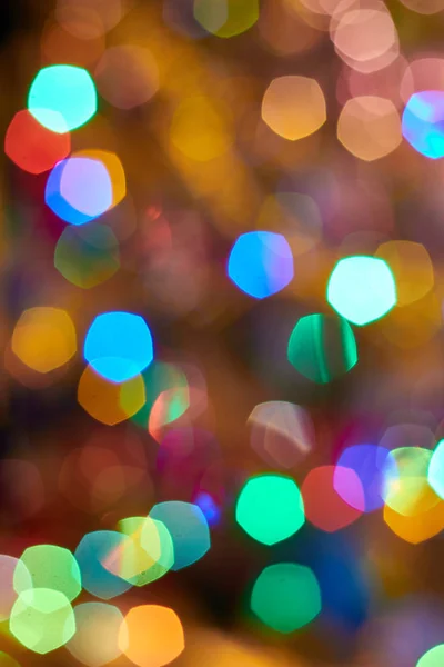 Yuvarlak bokeh arka ışıkları bulanık