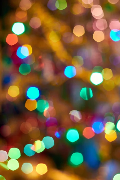 Yuvarlak renk bokeh arka plan bulanık. Soyutlama