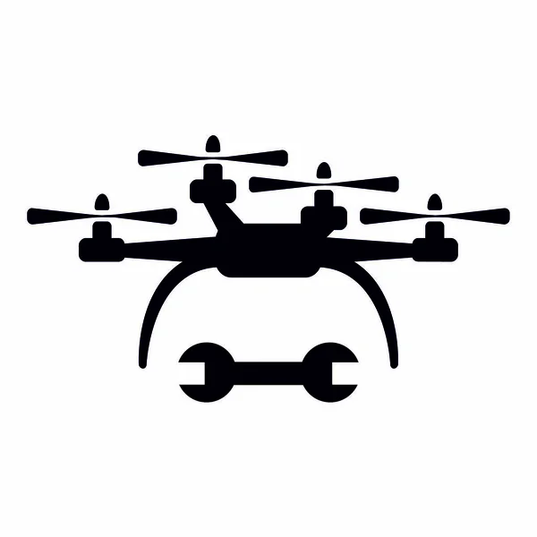 Vector Drone Service Icon Modern Simple Flat Vector Illustration Web — Stock Vector