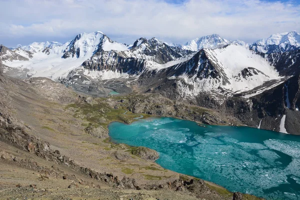 Paisaje Montaña Maravilloso Lago Montaña Pico Mundo Belleza Vista Pintoresca — Foto de Stock