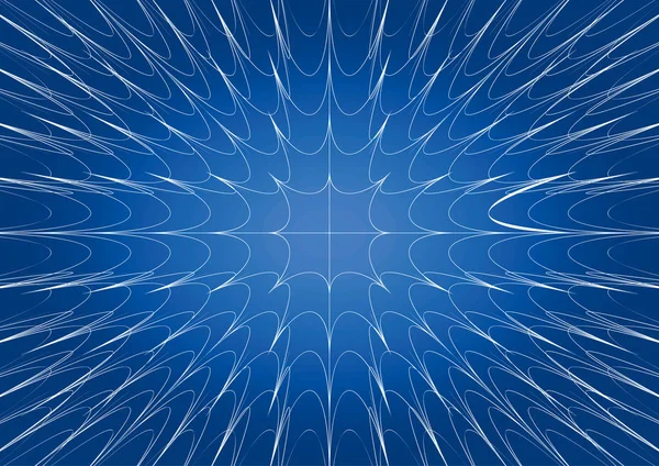 Fondo Gradiente Geométrico Abstracto Vectorial Azul Con Líneas Blancas Cruzadas — Archivo Imágenes Vectoriales