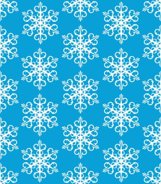 Kar tanesi sorunsuz vektör simge arka plan mavi rengini ayarlayın. Kış Beyaz Noel kar tanesi kristal öğesi. Hava illüstrasyon buz koleksiyonu. Xmas frost düz izole siluet simge