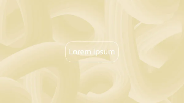 Fütüristik Rönesans degrade geometrik arka plan. Sıvı pastel renk duvar kağıdı tasarımı. 3D dalgalı şekiller arka plan. Canlı akan eğrileri. Trendy soluk sarı kompozisyon.