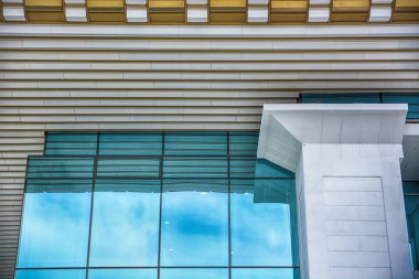 Modern bir duvarın mimari Detayı.