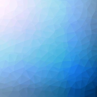 Mavi Trendy Arka Plan. Soyut Düşük Poli Stili. Kristal Çokgen Şablonu. İş, bilim ve teknoloji için Modern Tasarım. Origami Vektör İllüstrasyonu.