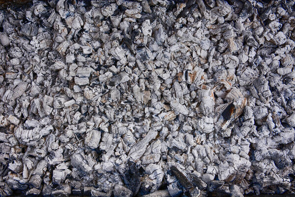 Natural gray coals for background.