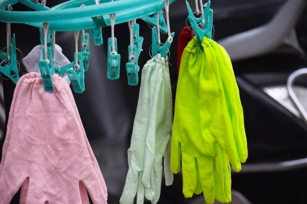 Geschäft Mit Spezieller Kleidung Handschuhe Zum Schutz Der Hände Shop — Stockfoto