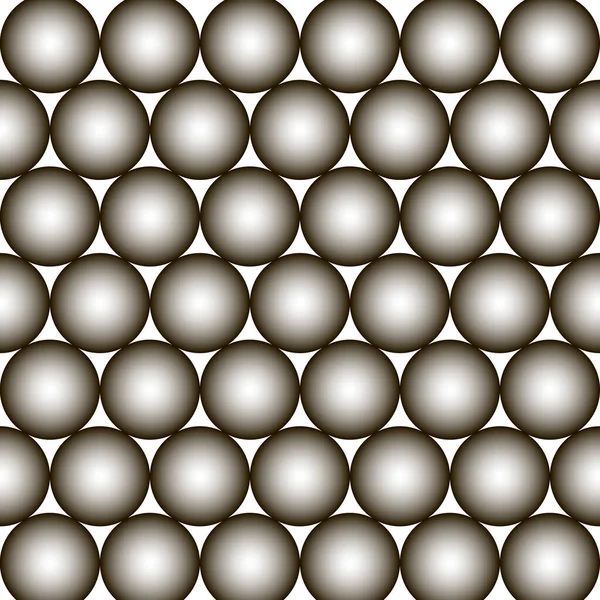 Motif Nombreuses Boules Noires Blanches Sur Fond Blanc Image Vectorielle — Image vectorielle