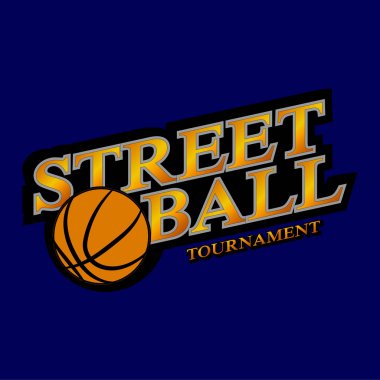 Basketbol oyunları için modern profesyonel logo