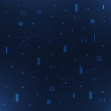 Dijital teknoloji arka plan. Vektör soyut veri görselleştirme. GUI, UI, fütüristik tasarımı.