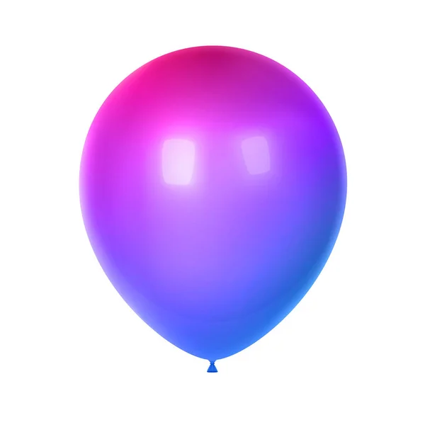 Globo Colorido Realista Globo Cumpleaños Para Fiestas Celebraciones Aislado Sobre — Vector de stock