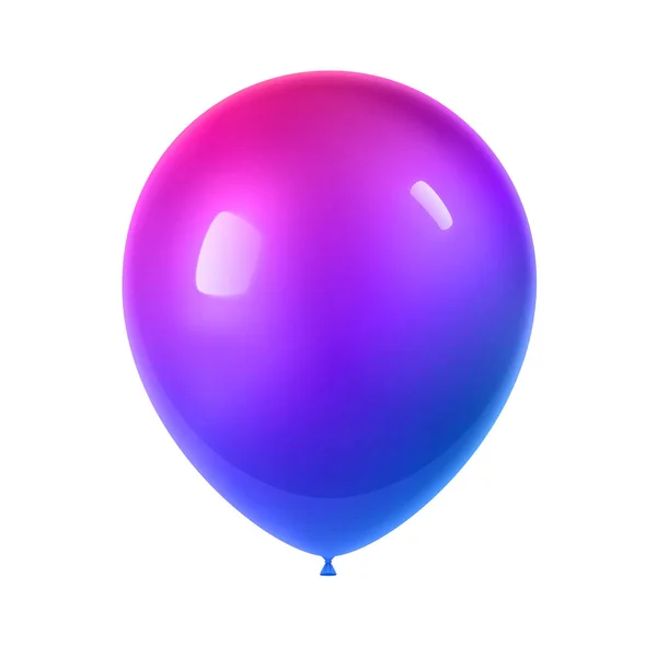 Globo Colorido Realista Globo Cumpleaños Para Fiestas Celebraciones Aislado Sobre — Vector de stock