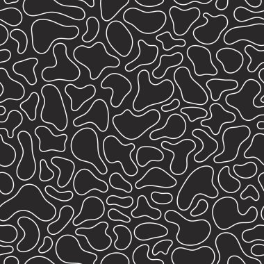 Sıvı, sıvı akış şekilleri deseni. Geometrik Seamless modeli. Soyut vektör çizim şekilleri geometrik öğelerle.