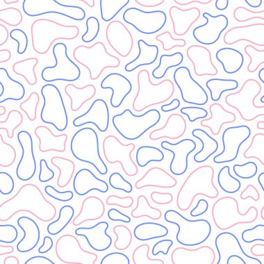 Sıvı, sıvı akış şekilleri deseni. Geometrik Seamless modeli. Soyut vektör çizim şekilleri geometrik öğelerle.