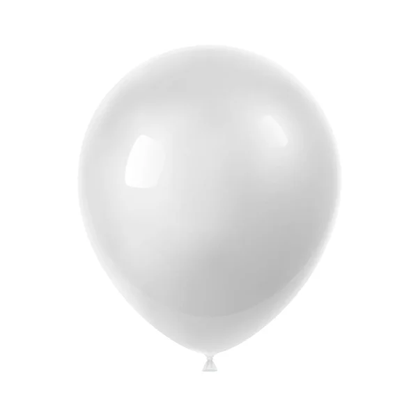 3d реалістична барвиста повітряна куля. Повітряна куля на день народження для вечірок та святкувань. Ізольовані на білому тлі. Векторна ілюстрація — стоковий вектор
