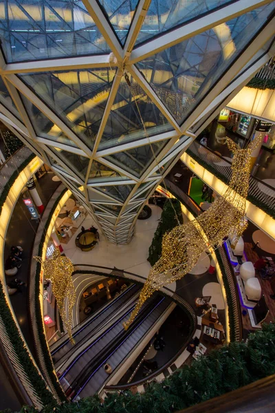 Interior Del Centro Comercial Myzeil Frankfurt Alemania — Foto de Stock