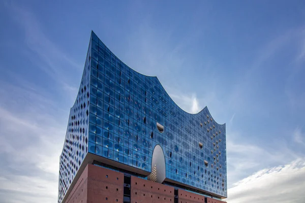 德国汉堡Hafen市的Elbphilharmonie音乐厅 — 图库照片