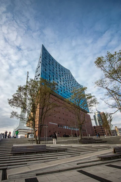 Elbphilharmonie Konserthall Hafen City Kvartalet Hamburg Tyskland – stockfoto