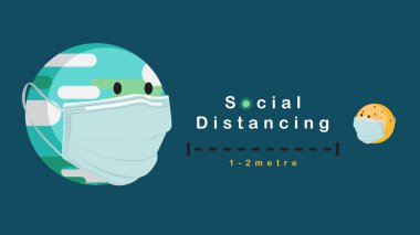 Sosyal Mesafe Büyük Dünya ve Küçük Ay