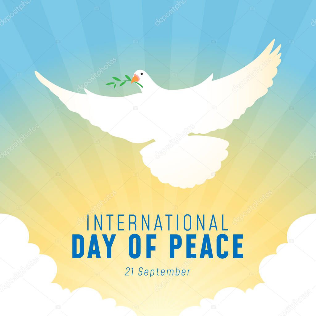 International Day Of Peace Sunrise Concept For Banner, Poster, etc.