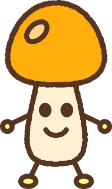 Karakter biçimi yemek resimleme simgesi: Nameko