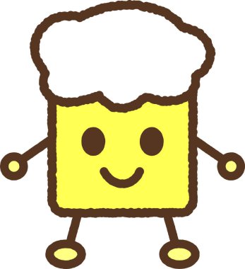 Karakter tarzı içecek resimleme simgesi: Bira