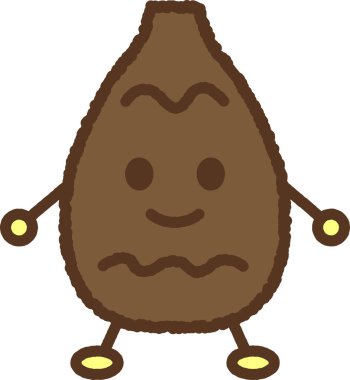 Karakter stili yemek resimleme simgesi: Taro