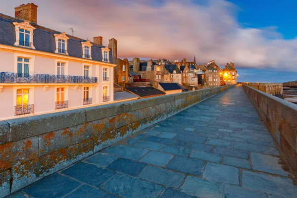 Saint Malo. The old fortress wall. — Stock Photo, Image