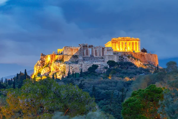 Atenas. El Partenón en la Acrópolis . — Foto de Stock