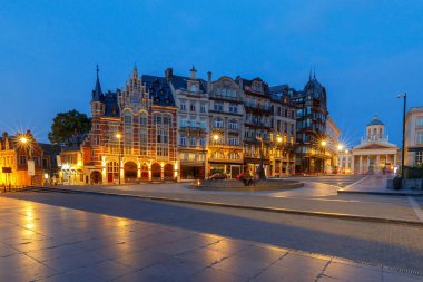 Brüksel. Dağ Sanatlar günbatımı.