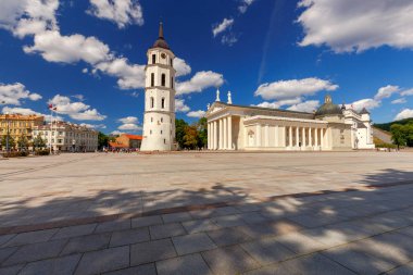 Vilnius. Litvanya. Katedral Meydanı.