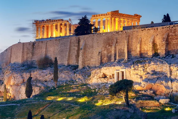 Atenas. O Partenon na Acrópole . — Fotografia de Stock