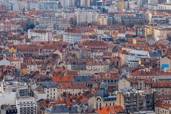 Grenoble. Aerial view of the city. — Stock Photo, Image