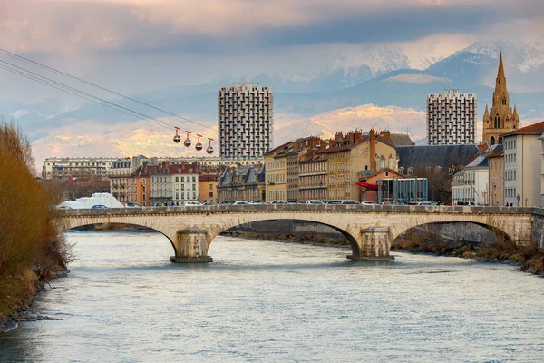 Grenoble. Şehir seti.. — Stok fotoğraf