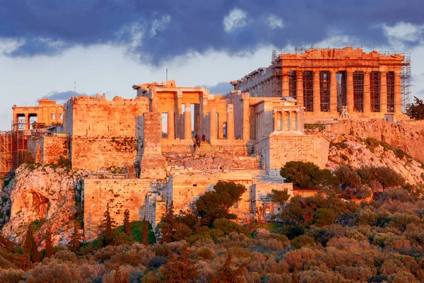 Athen. Der Parthenon auf der Akropolis. — Stockfoto