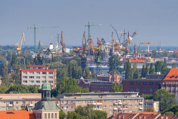 Gdansk. Porto marítimo . — Fotografia de Stock