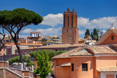 Roma. Eski şehir görünümünü.