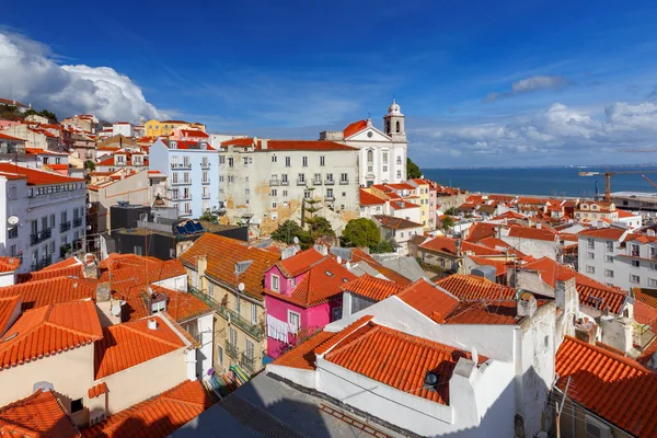 Lisboa. Vista aérea de la ciudad . — Foto de Stock