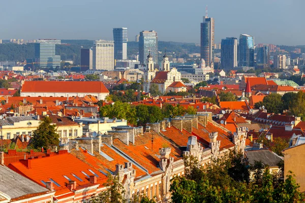 Вильнюс. Вид с воздуха на город . — стоковое фото
