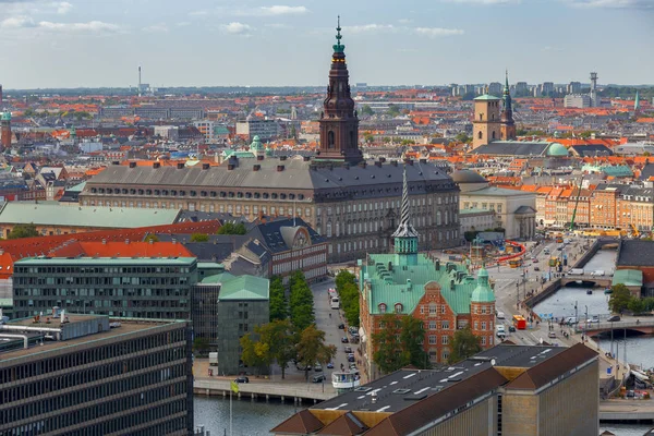 Copenaghen. Veduta aerea della città. — Foto Stock