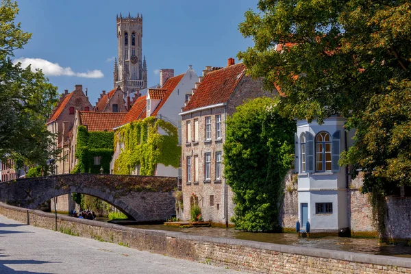 Det är Brygge. Tornet Belfort. — Stockfoto